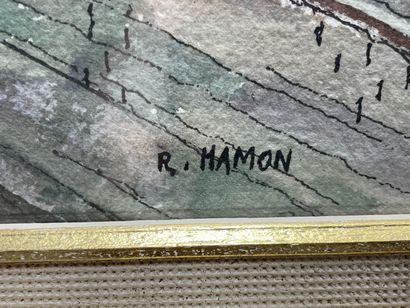 Roland HAMON (1909-1987
Le Canal Saint Martin...
