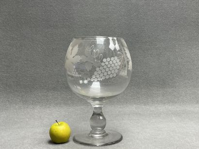 Grand Verre lave-raisin en verre incolore...