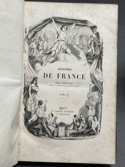 Histoire de France par Anquetil.
Quatre tomes....