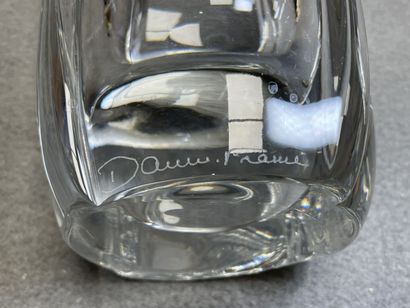 Daum France 
Grand vase. 
H. :34 cm.