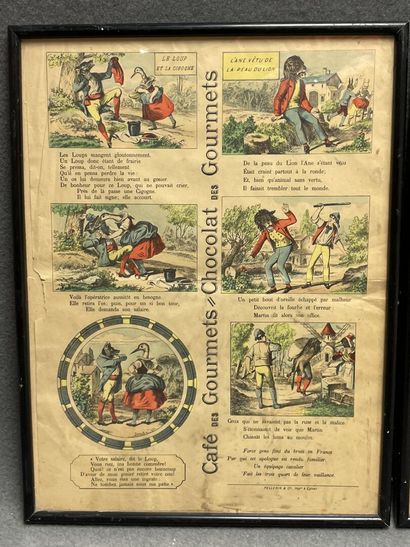 Six publicités des chocolat des gourmets....
