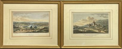 Quatre gravures en couleurs 