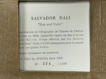 Salvador DALI (1904 - 1989), d'après
Ship...
