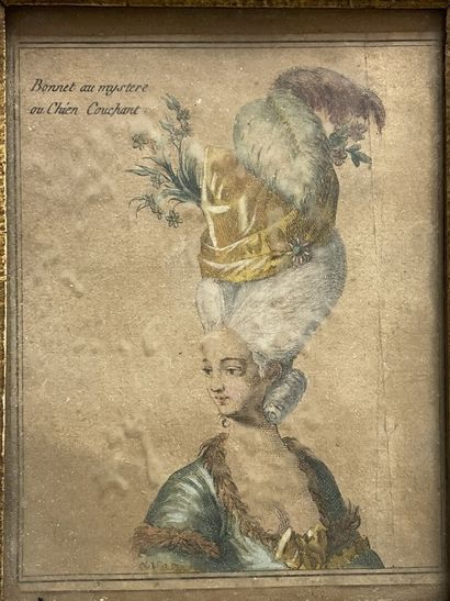 Bonnet au mystère ou chien couchant. 
Petite...