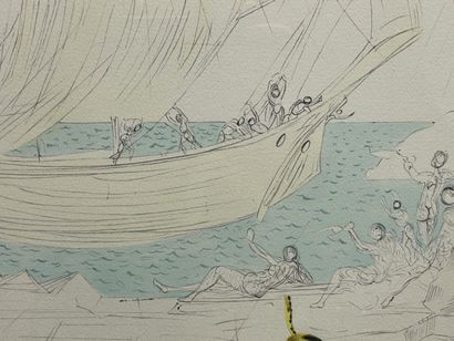 Salvador DALI (1904 - 1989), d'après
Ship...