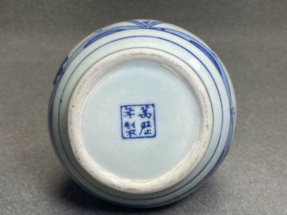 Paire de vases en porcelaine de Chine. 
H....