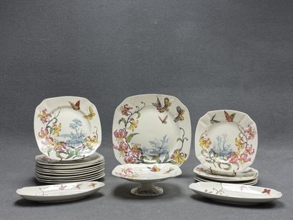 LUNEVILLE: Partie de service de table Art...