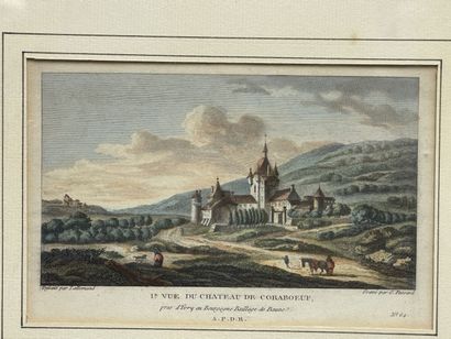 Quatre gravures en couleurs 