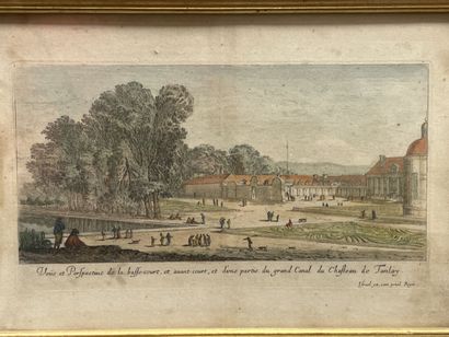 Deux gravures en couleur : 