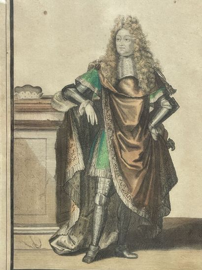 Duc de Brunswick et Françoise de Saxe. 
Deux...