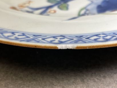 Paire d'assiettes en porcelaine de Chine...