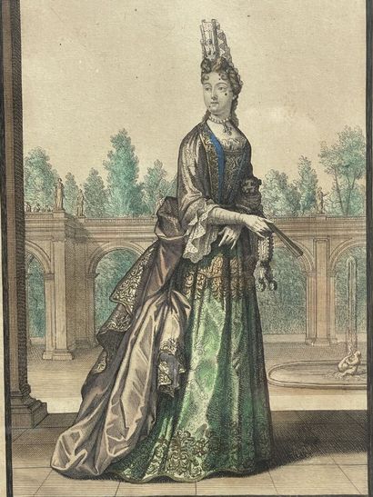 Duc de Brunswick et Françoise de Saxe. 
Deux...