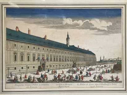 Le palais de César à Vienne. 
Vue d'optique,...