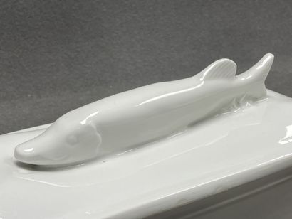 Ensemble de 6 terrines en porcelaine bla...