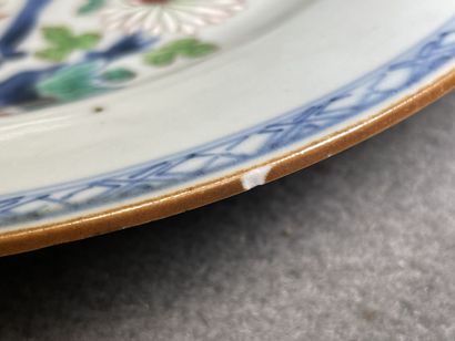 Paire d'assiettes en porcelaine de Chine...