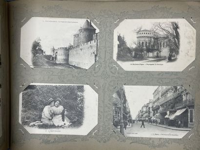 Trois albums de cartes postales anciennes...