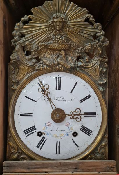 Horloge comtoise en pin
236 x 45 x 24 cm