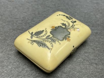 Porte louis d'or en métal argenté, porte...