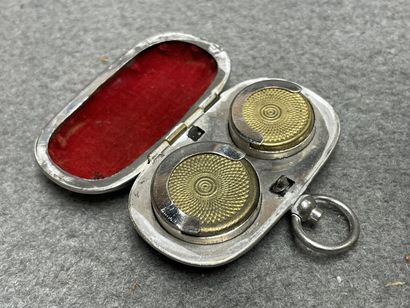 Porte louis d'or en métal argenté, porte...