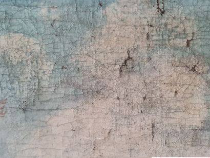 Toile peinte sur chassis: Le Départ à la...