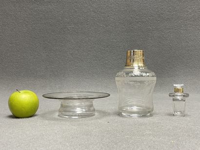 Verre d'eau en verre et monture argent.....