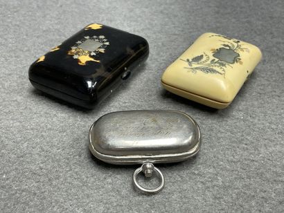Porte louis d'or en métal argenté, porte...
