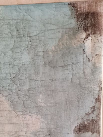 Toile peinte sur chassis: Le Départ à la...
