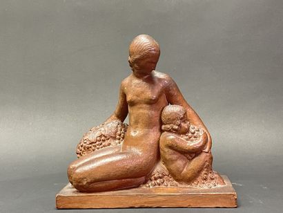 Paul GUERY (1898-?)
Femme et enfant aux grappes...