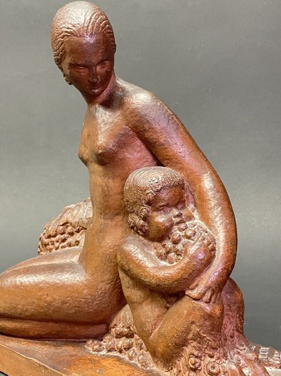 Paul GUERY (1898-?)
Femme et enfant aux grappes...