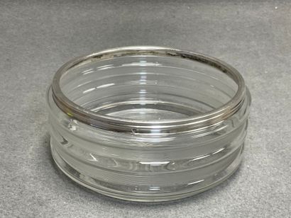 Coupe en verre, monture en argent 925°/00...