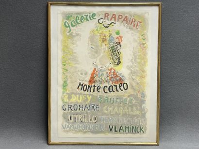Affiche lithographique de la galerie Rapaire...