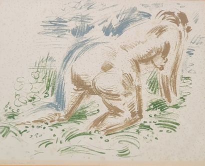 André MASSON (1896-1987) 
Nu feminin
Lithographie...