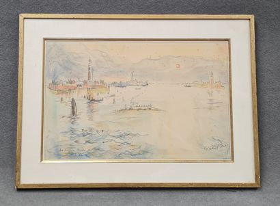 Ginette SIGNAC (1913-1980) 
La Lagune Morte.
Lithographie...