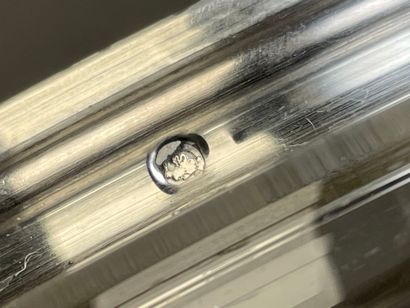 Coupe en verre, monture en argent 925°/00...