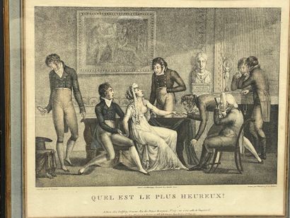 Paire de gravures début XIX°, d'apèrs VICTOIRE,...