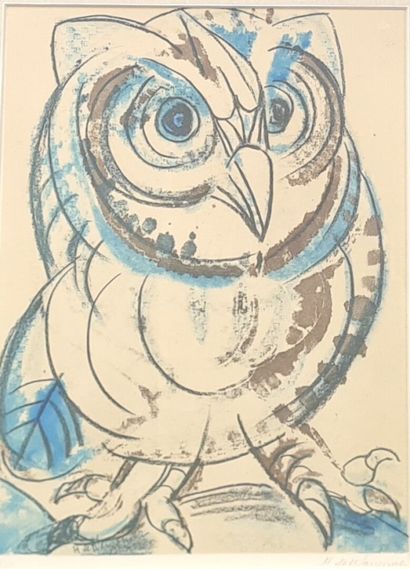 Henry DE WAROQUIER (1881-1970)
Hibou
Lithographie...