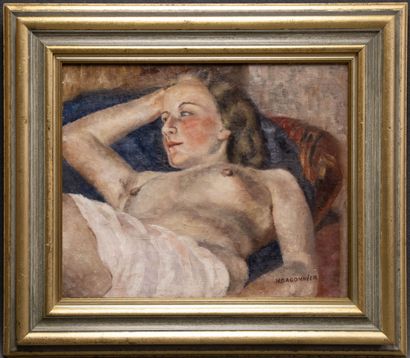 H. DAGONNIER ( XX°)
Nu allongé.
huile sur...