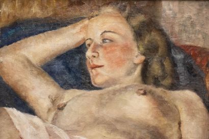 H. DAGONNIER ( XX°)
Nu allongé.
huile sur...