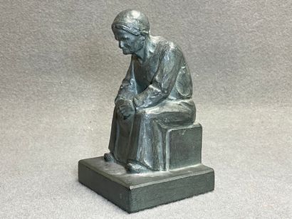 Raymond RAFFOUR (1901-1988). 
Femme pensive....
