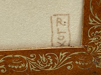 R. LOYS 
Deux aquarelles japonisantes à décor...