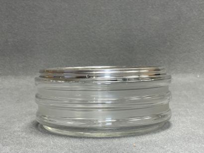 Coupe en verre, monture en argent 925°/00...