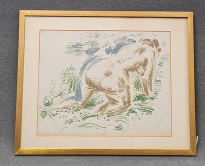André MASSON (1896-1987) 
Nu feminin
Lithographie...