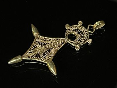 Agadez cross in gold. 750°/00 gold
H: 6 cm.
Weight:...