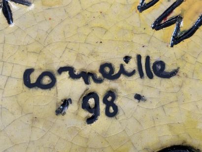 CORNEILLE (1922-2010)
Ceramic plaque
Signed...