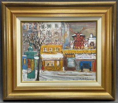 Bruno Émile LAURENT (1928)
Le Moulin Rouge.
huile...