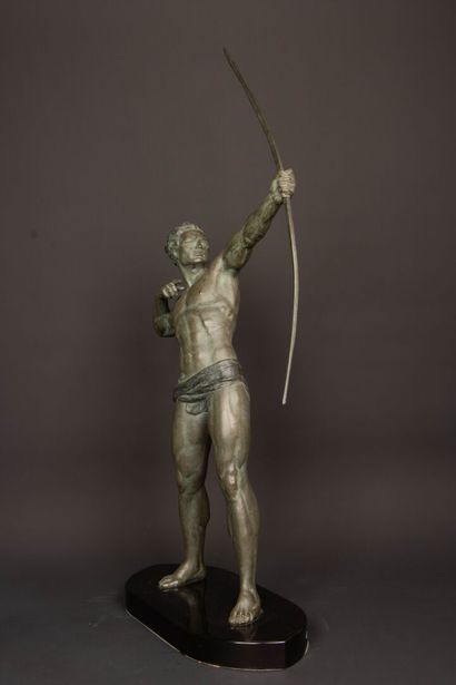 Jean DE RONCOURT (1869-1937)
Archer, 
Green...