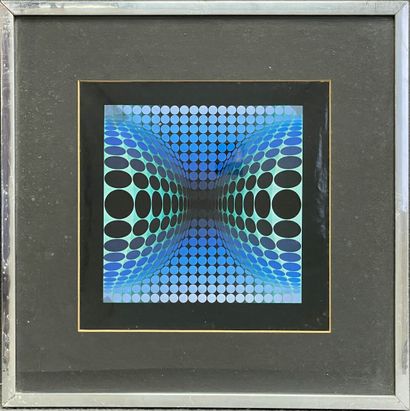 Victor VASARELY (1906-1997) : 
Five unsigned...