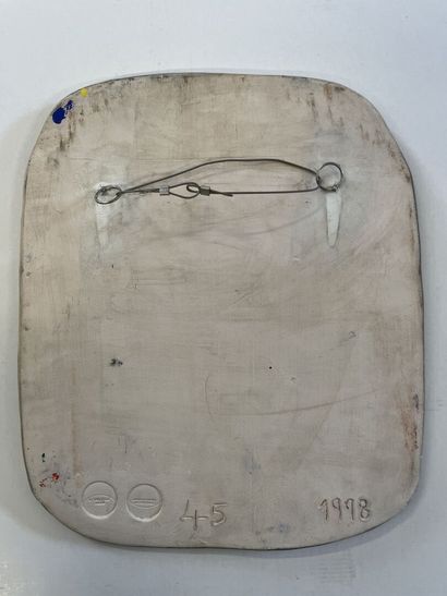CORNEILLE (1922-2010)
Ceramic plaque
Signed...