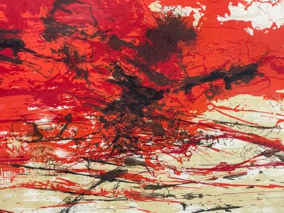ZAO Wou-Ki (1921-2013) 
Composition rouge...