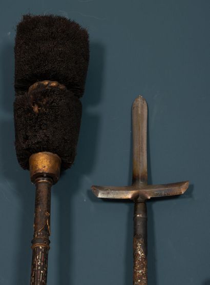 JAPON - Collection de cinq lances. 
XIX°...